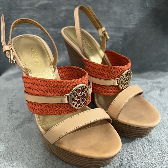 COACH Wedge Shoes size 5 M - Picture 3 of 10